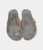 Hermes Brown Leather Chypre Sandals 42 EU