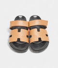 Hermes Brown Leather Chypre Sandals 42 EU
