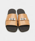 HMBrown Leather Gabriel Sandals 43 EU