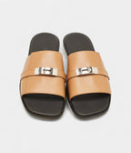 HMBrown Leather Gabriel Sandals 43 EU