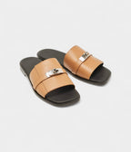 HMBrown Leather Gabriel Sandals 43 EU