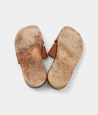 Hermes Brown Leather Izmir Flat Sandals 40.5 EU