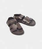 Hermes Brown Leather Takara Slide Slingback Sandals 43 EU