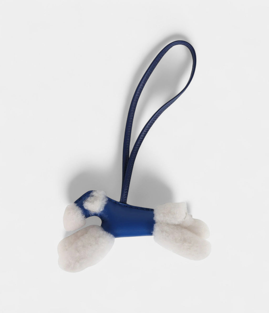 HMBudy Charm Bleu France Bleu Saphir Milo Lambskin Merino Sheepskin