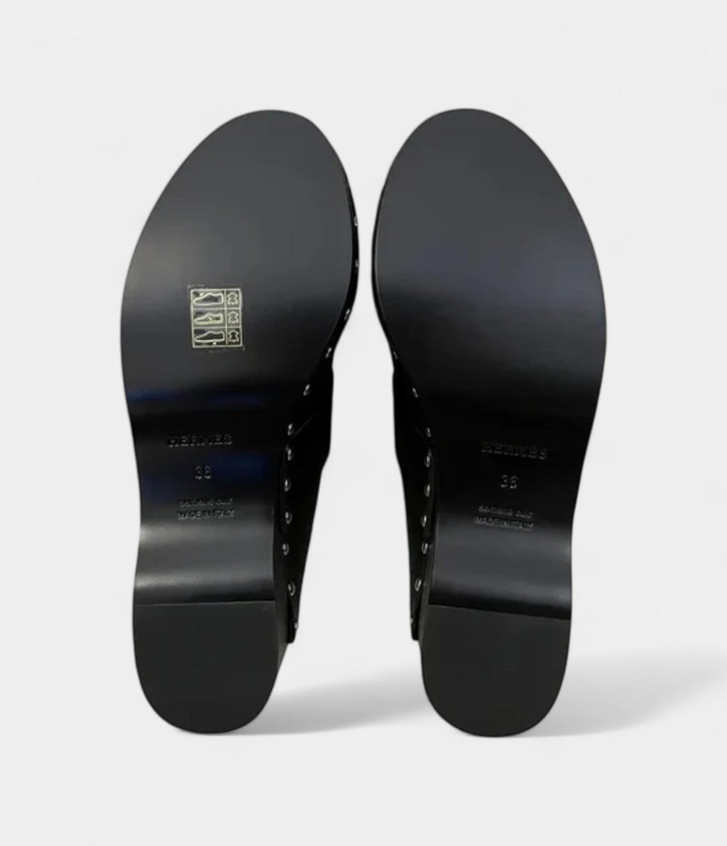 HMCalya Leather Mules & Clogs Timeless Elegance in Every Step