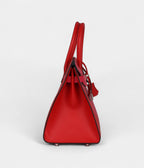 HMCasaque BK Sellier 30 Rouge De Coeur and Rose Extreme Epsom Palladium Hardware