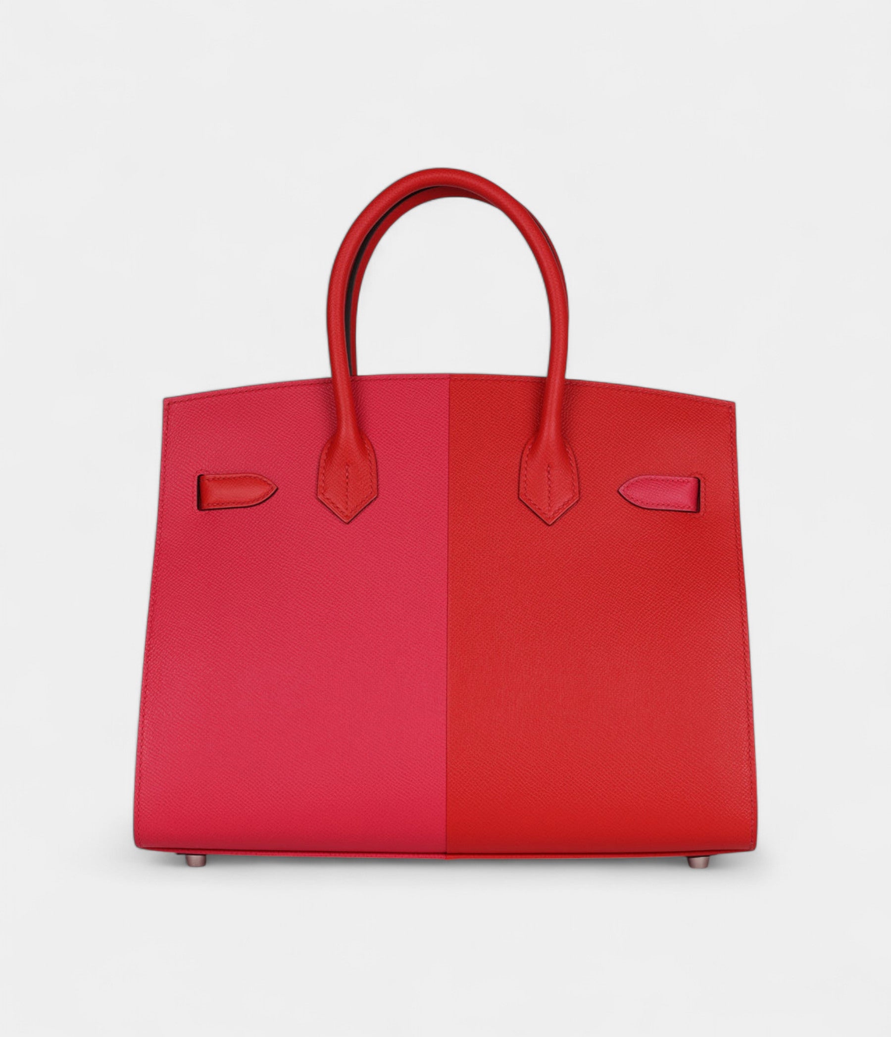 HMCasaque BK Sellier 30 Rouge De Coeur and Rose Extreme Epsom Palladium Hardware