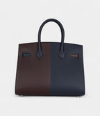 HMCasaque BK Sellier 30 Rouge Sellier and Bleu Indigo Epsom Palladium Hardware