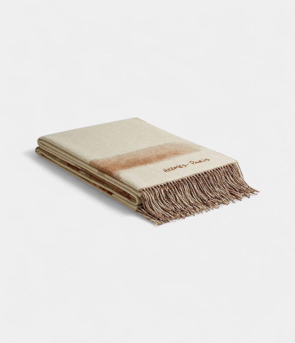 HMCheval Talaria Blanket Artistic Elegance in Pure Cashmere