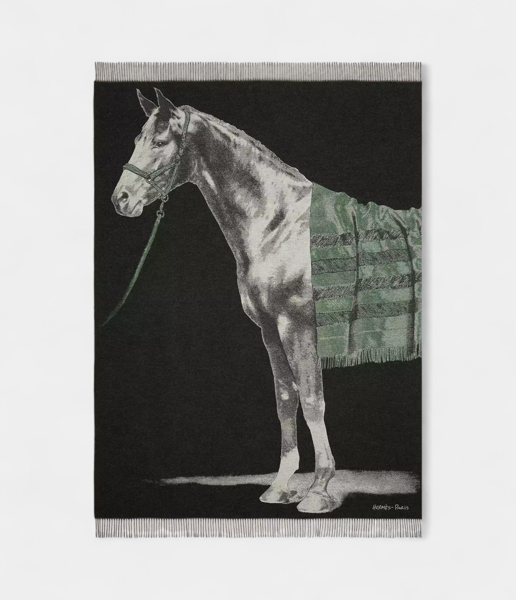 HMCheval Talaria Blanket Artistic Elegance in Pure Cashmere
