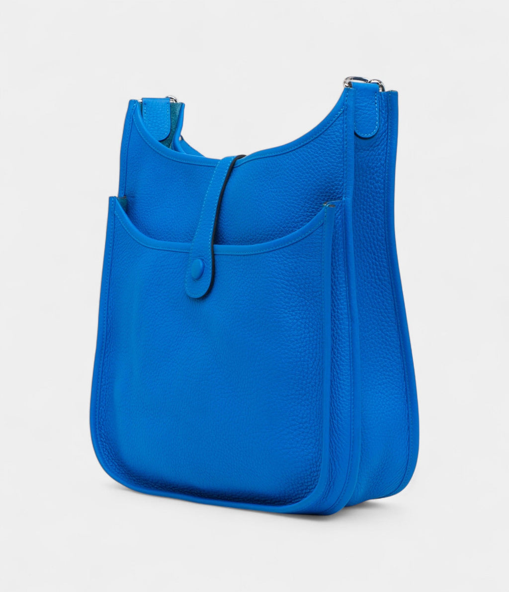 HMClemence Evelyne III 29 Blue Calf Leather Crossbody Bag
