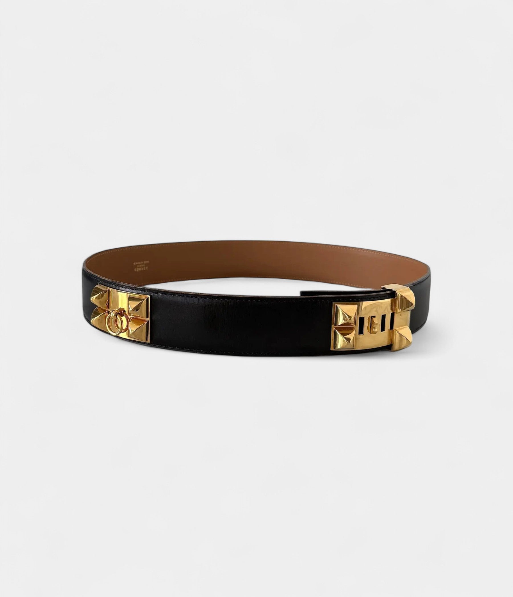 HMCollier de Chien Belt Bold Sophistication in Leather and Metal