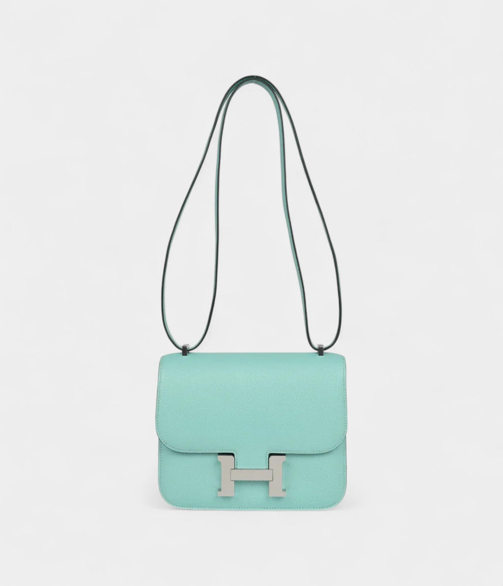 HMConstance 18 Aqua Chevre Palladium Hardware