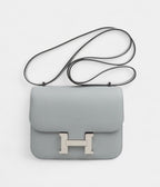 Hermes Constance 18 Bag Blue Glacier Epsom Palladium Hardware New
