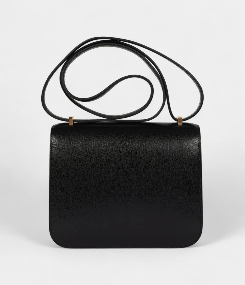HMConstance 18 Black Chevre Chamkila Gold Hardware