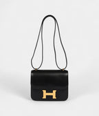 HMConstance 18 Black Chevre Chamkila Gold Hardware