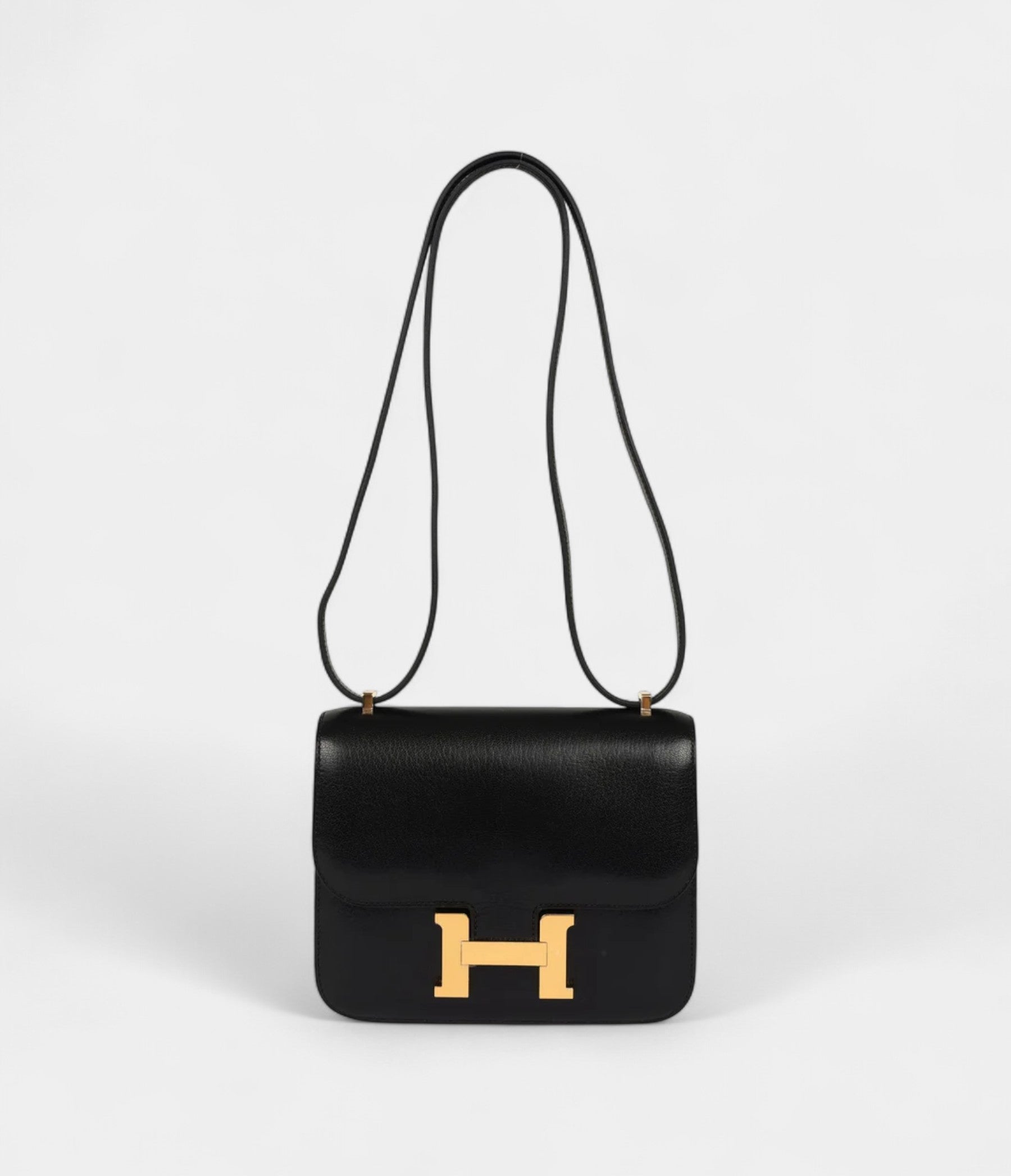 HMConstance 18 Black Chevre Chamkila Gold Hardware