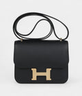 HMConstance 18 Black Epsom Brushed Gold Hardware
