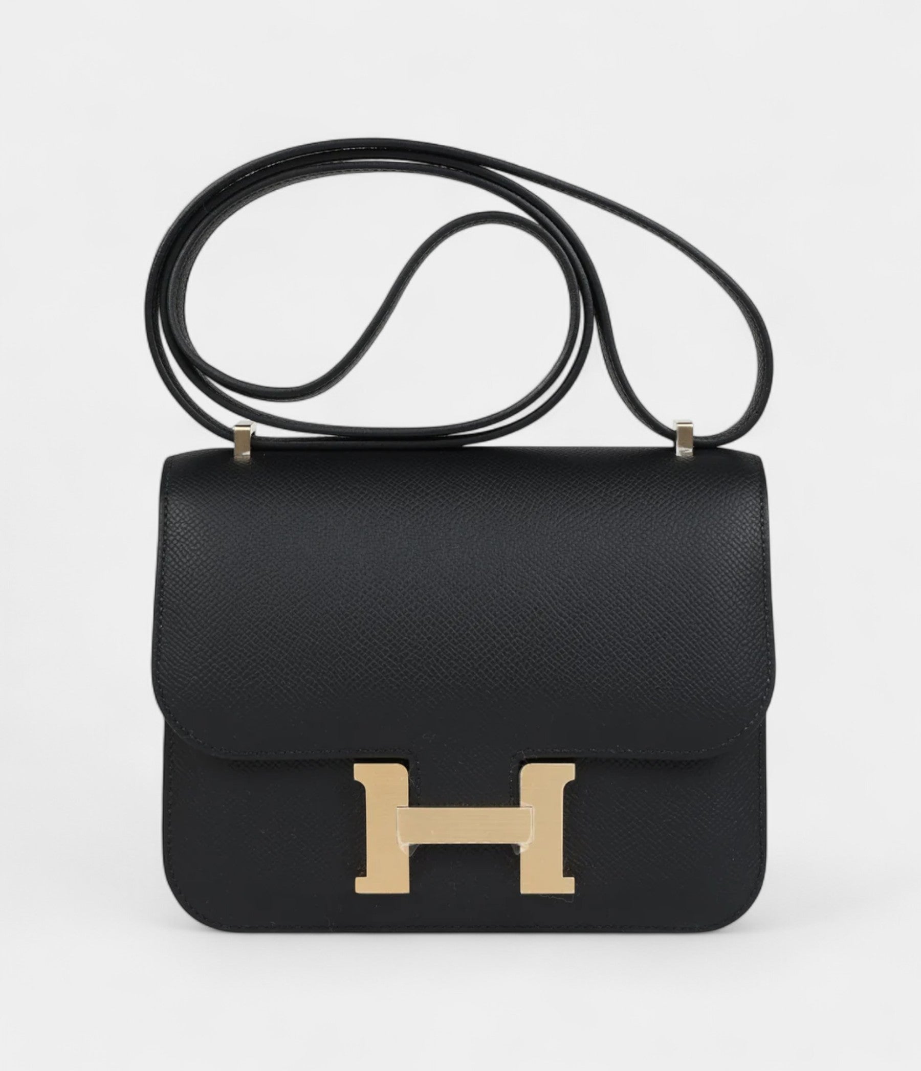 HMConstance 18 Black Epsom Brushed Gold Hardware
