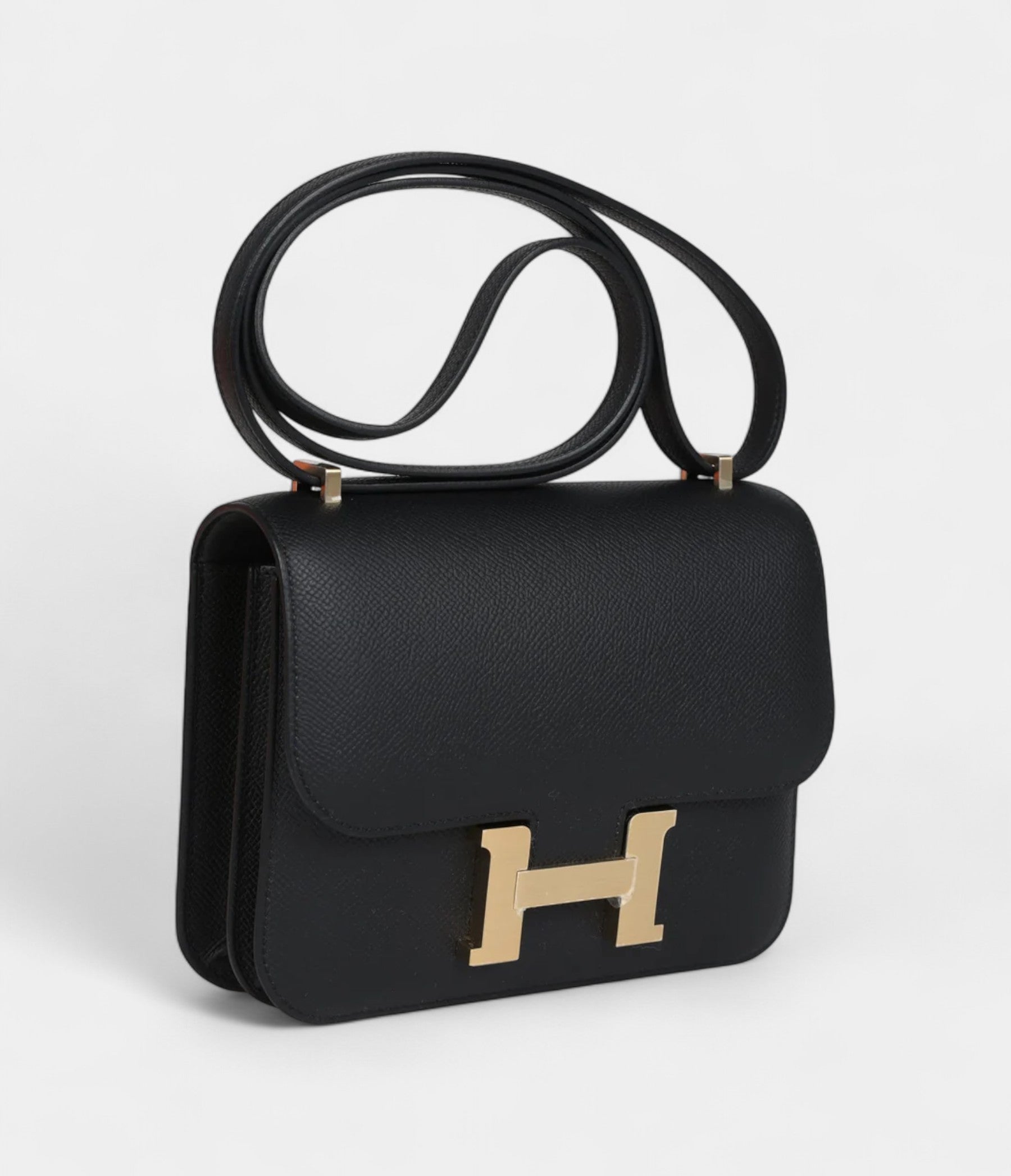 HMConstance 18 Black Epsom Brushed Gold Hardware