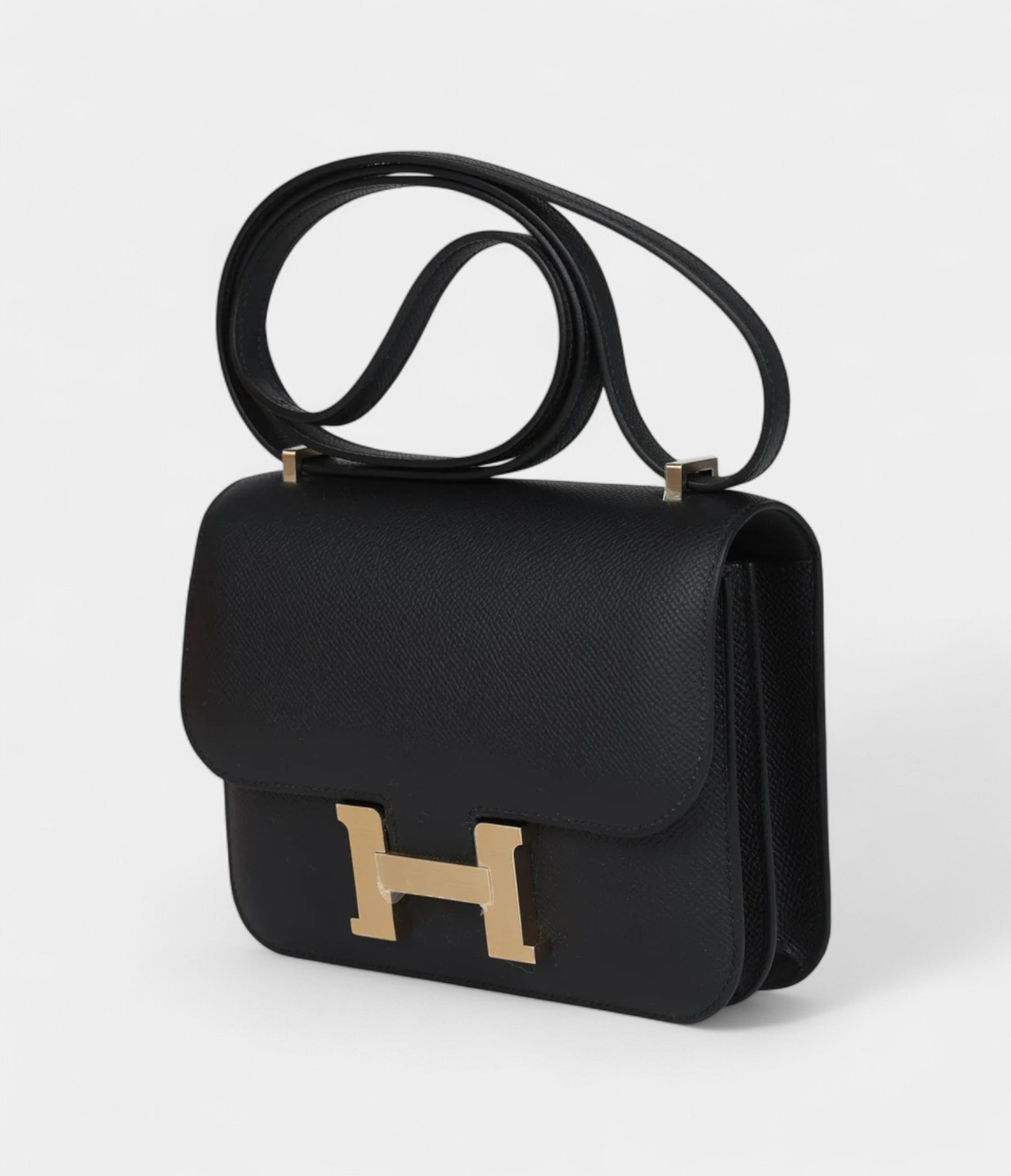 HMConstance 18 Black Epsom Brushed Gold Hardware