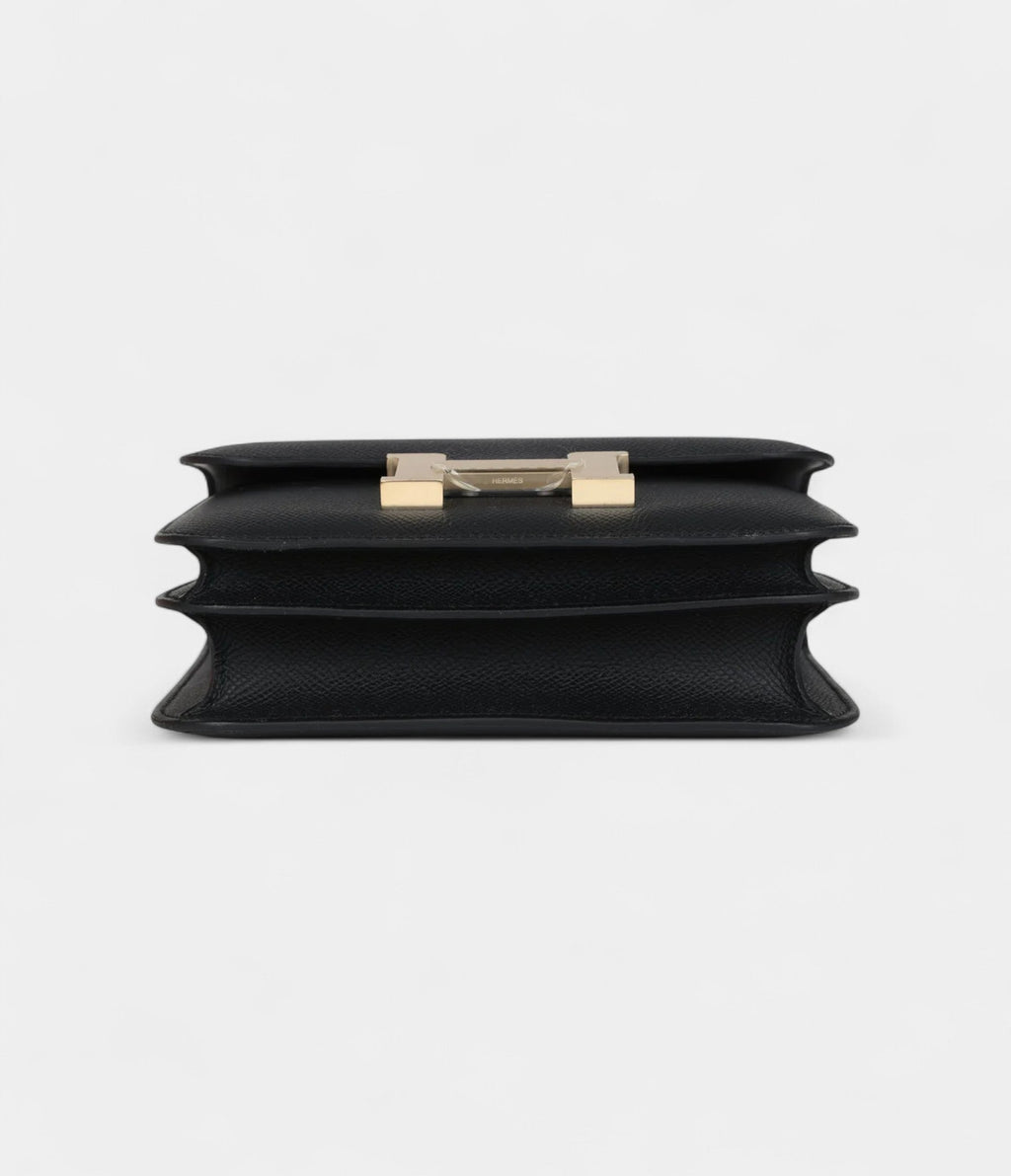 HMConstance 18 Black Epsom Brushed Gold Hardware
