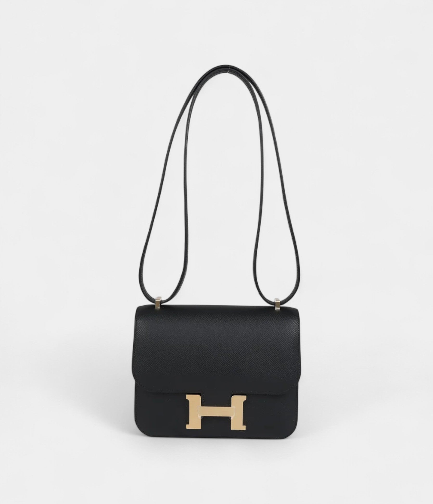 HMConstance 18 Black Epsom Brushed Gold Hardware
