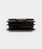 HMConstance 18 Black Shiny Alligator Gold Hardware