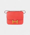 HMConstance 18 Bougainvillea Matte Alligator Gold Hardware