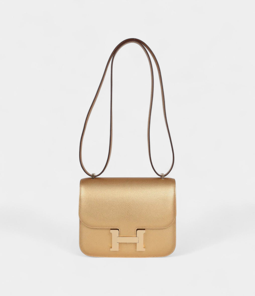 HMConstance 18 Dore Chevre Chamkilight Permabrass Hardware
