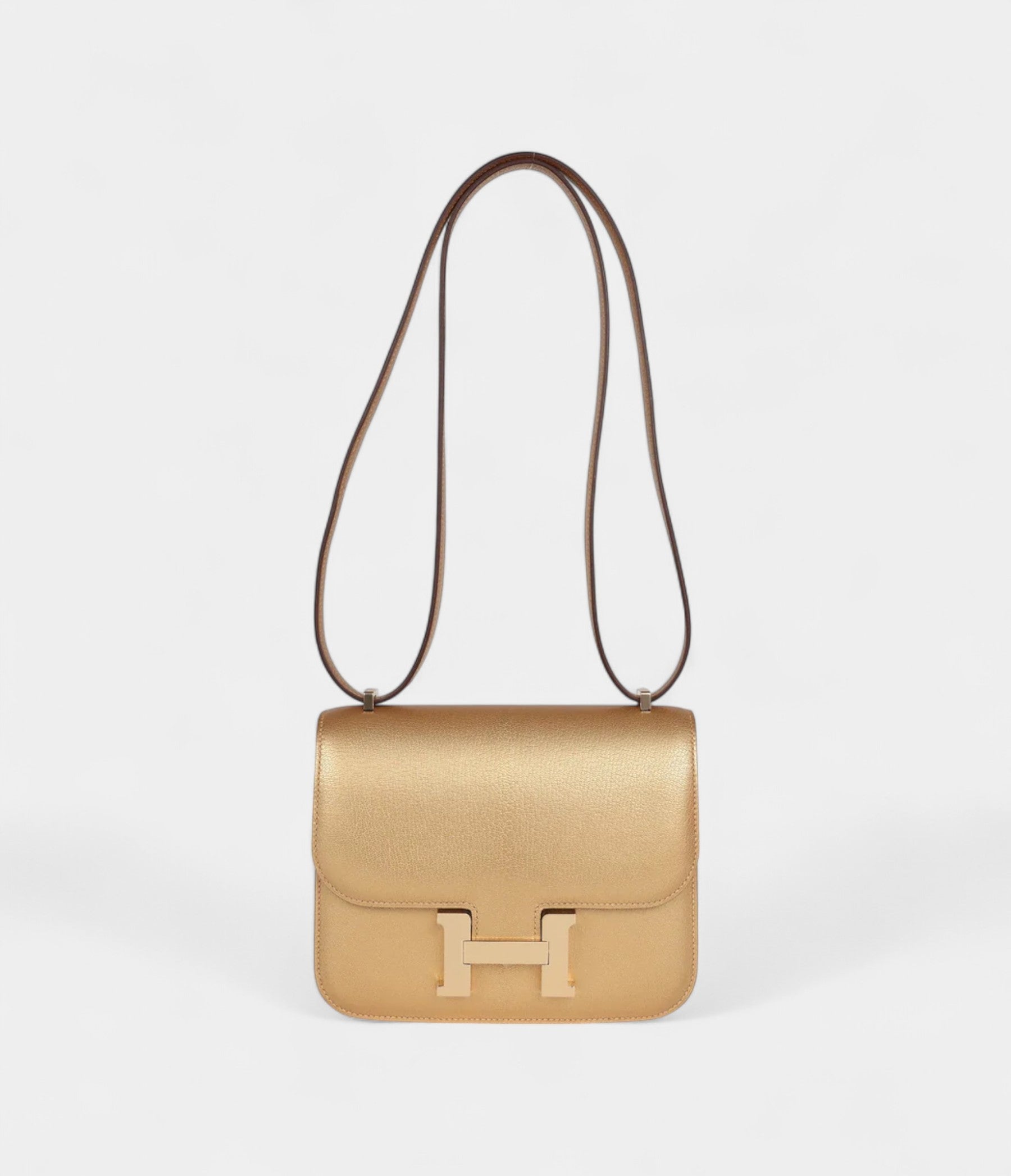 HMConstance 18 Dore Chevre Chamkilight Permabrass Hardware