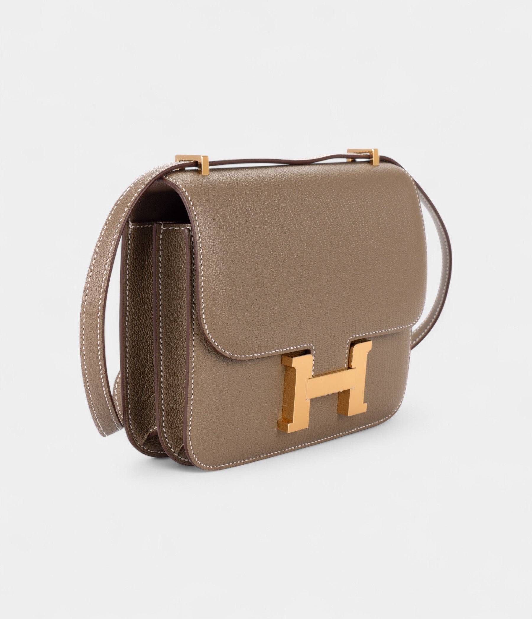 HMConstance 18 Etoupe Chevre Gold Hardware