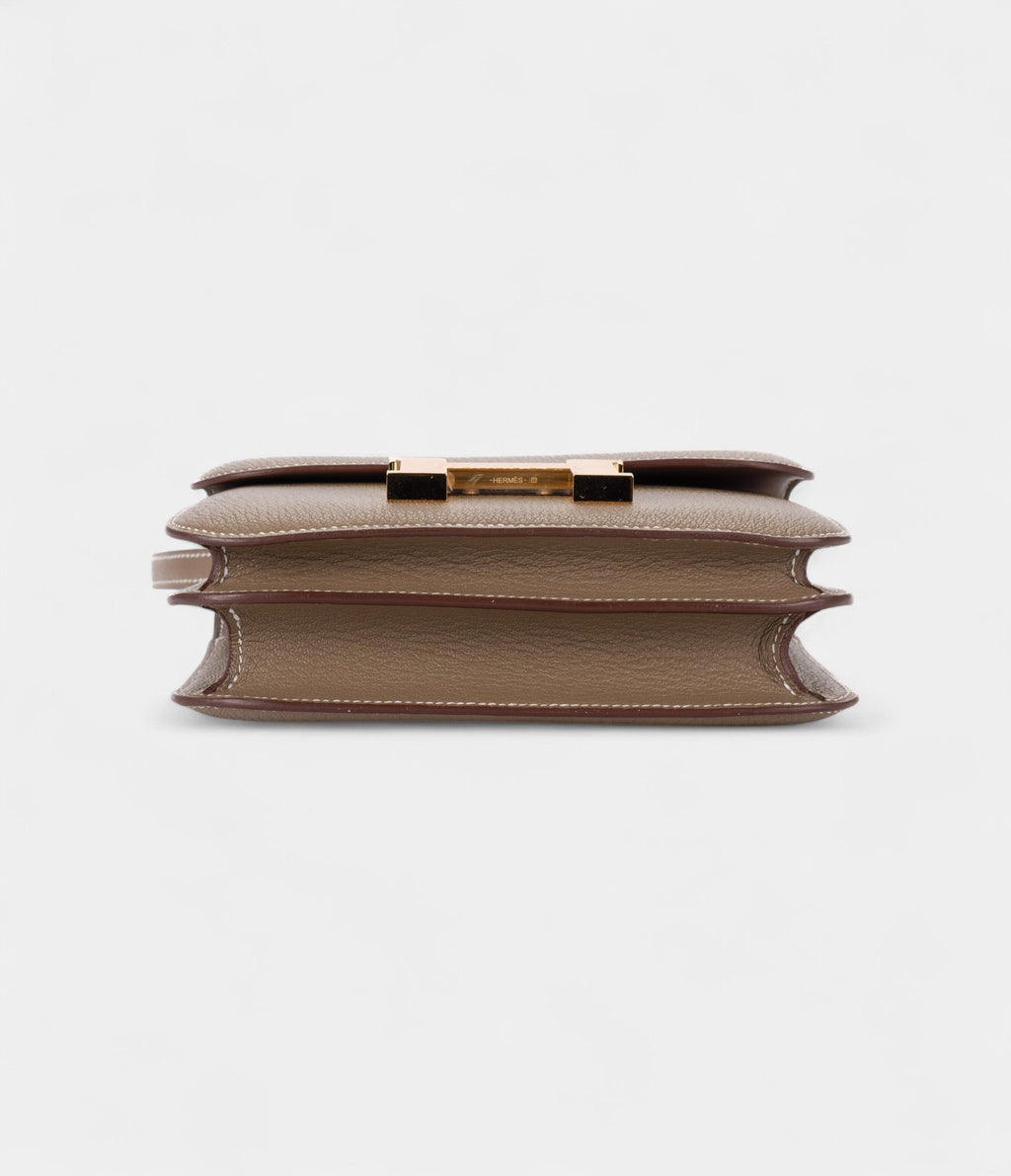 HMConstance 18 Etoupe Chevre Gold Hardware
