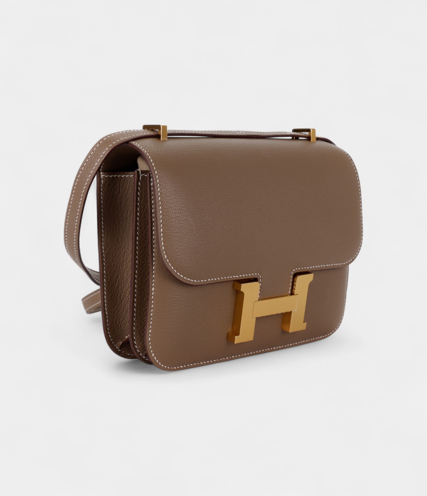 HMConstance 18 Etoupe Chevre Mysore Gold Hardware
