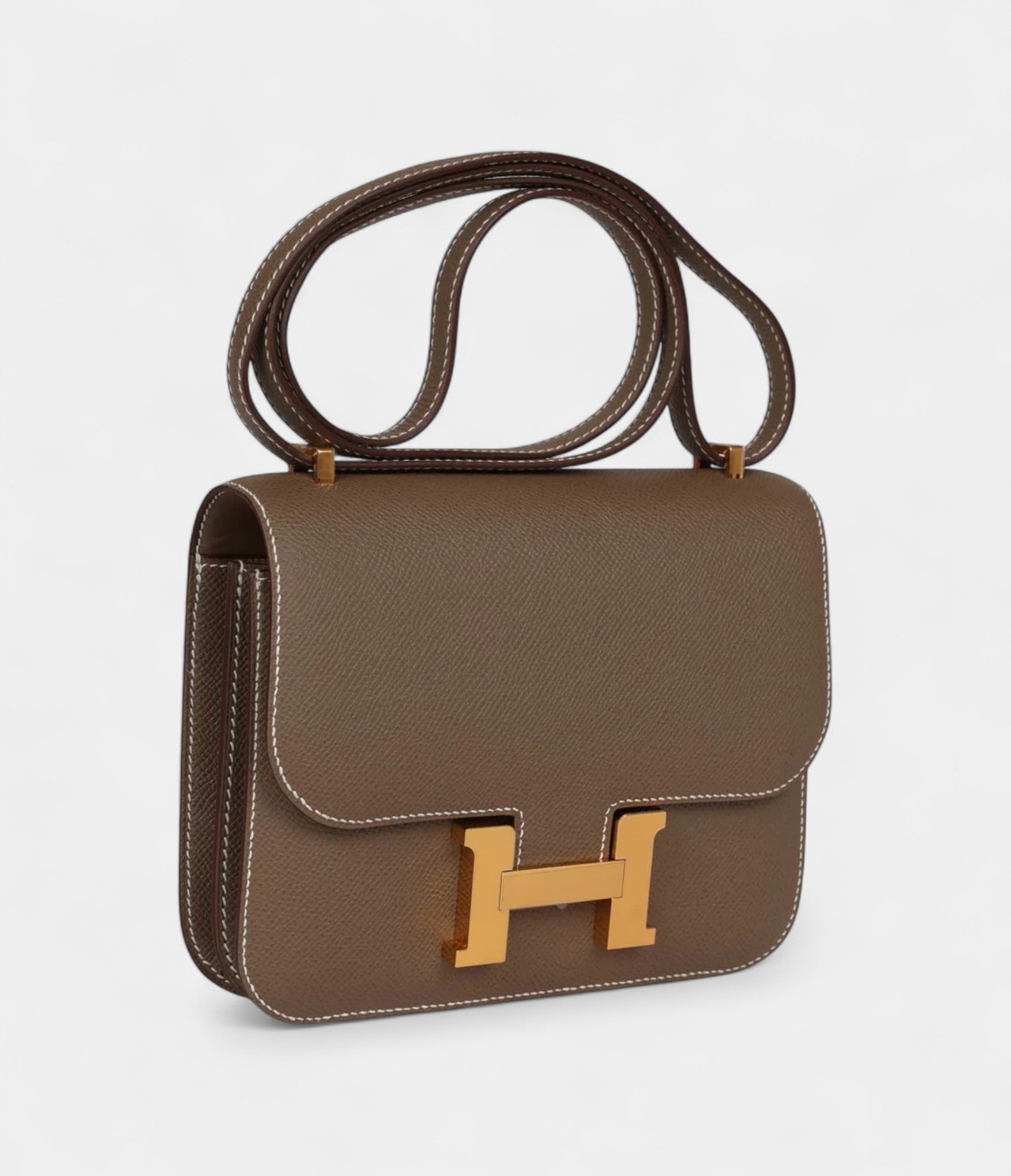 HMConstance 18 Etoupe Epsom Gold Hardware