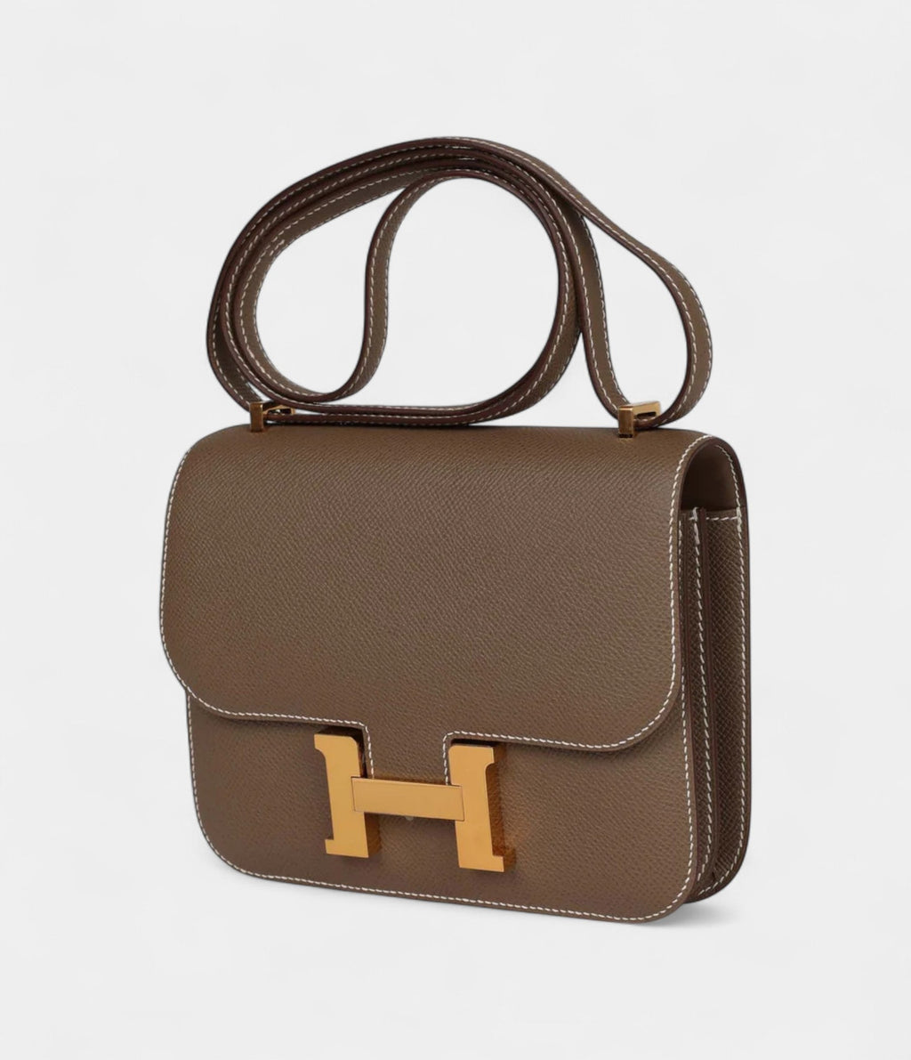 HMConstance 18 Etoupe Epsom Gold Hardware