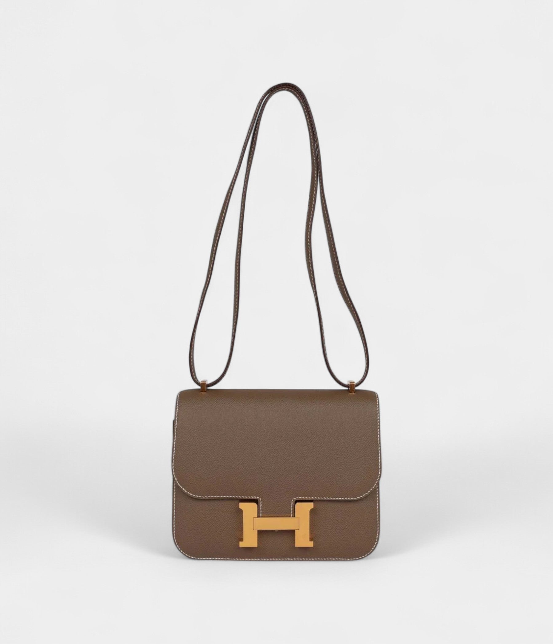 HMConstance 18 Etoupe Epsom Gold Hardware