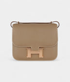 HMConstance 18 Etoupe Epsom Rose Gold Hardware