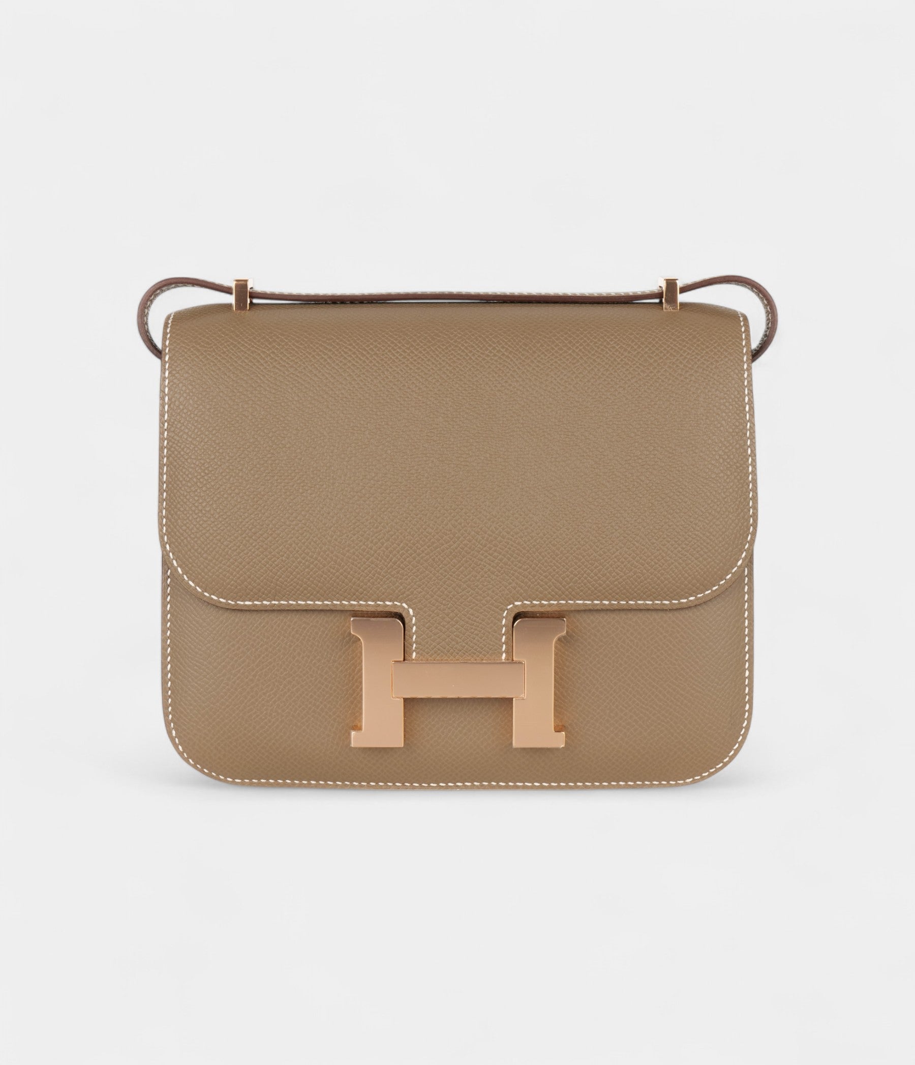 HMConstance 18 Etoupe Epsom Rose Gold Hardware