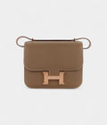 HMConstance 18 Etoupe Epsom Rose Gold Hardware