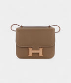 HMConstance 18 Etoupe Epsom Rose Gold Hardware