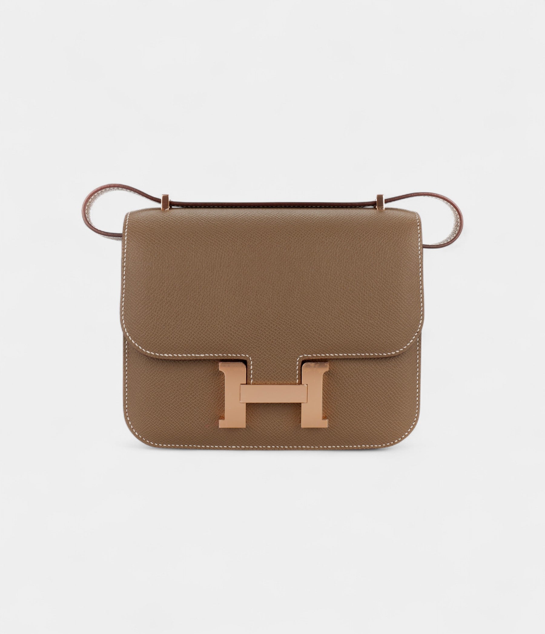HMConstance 18 Etoupe Epsom Rose Gold Hardware