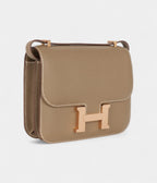 HMConstance 18 Etoupe Epsom Rose Gold Hardware