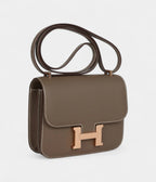 HMConstance 18 Etoupe Epsom Rose Gold Hardware