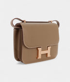 HMConstance 18 Etoupe Epsom Rose Gold Hardware