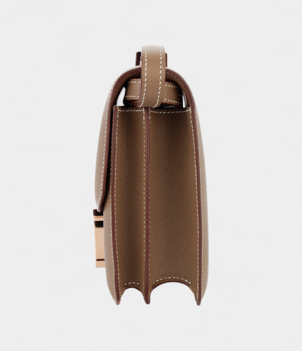 HMConstance 18 Etoupe Epsom Rose Gold Hardware