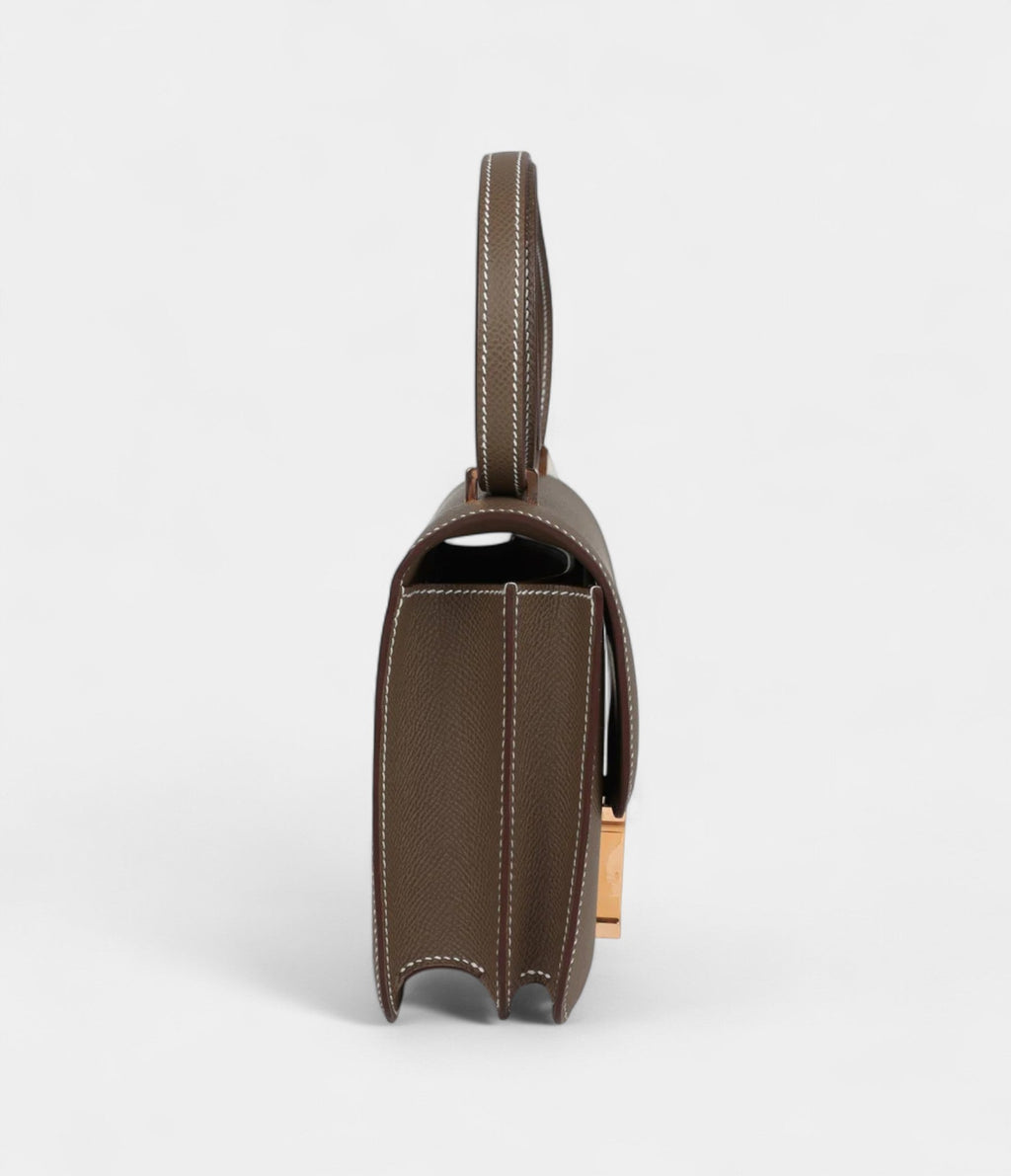 HMConstance 18 Etoupe Epsom Rose Gold Hardware
