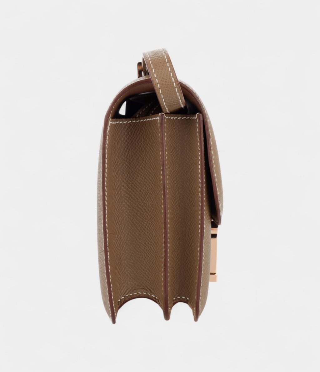 HMConstance 18 Etoupe Epsom Rose Gold Hardware