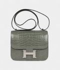 HMConstance 18 Gris Ciment Shiny Alligator Palladium Hardware