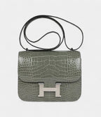 HMConstance 18 Gris Ciment Shiny Alligator Palladium Hardware